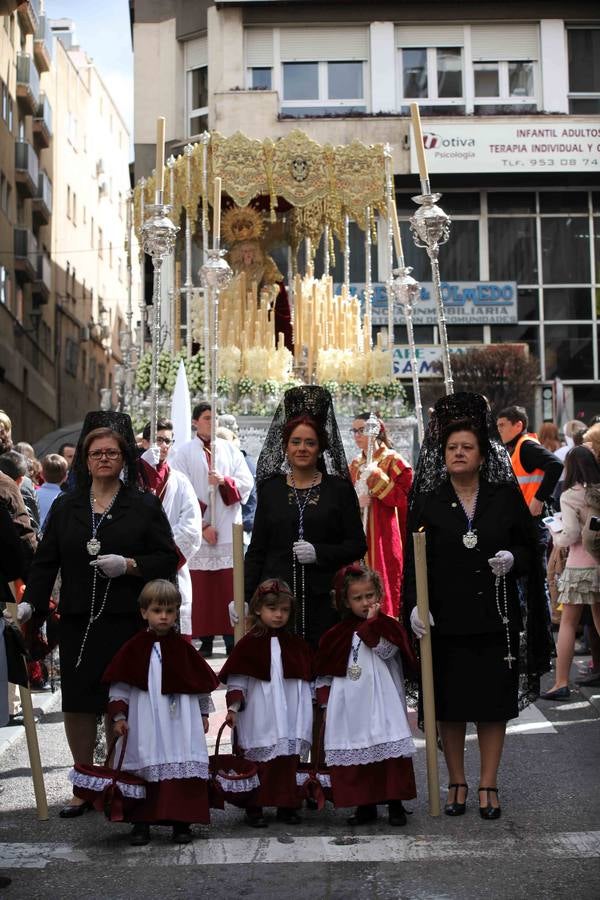 &#039;La Borriquilla&#039; se lució rodeada de luz