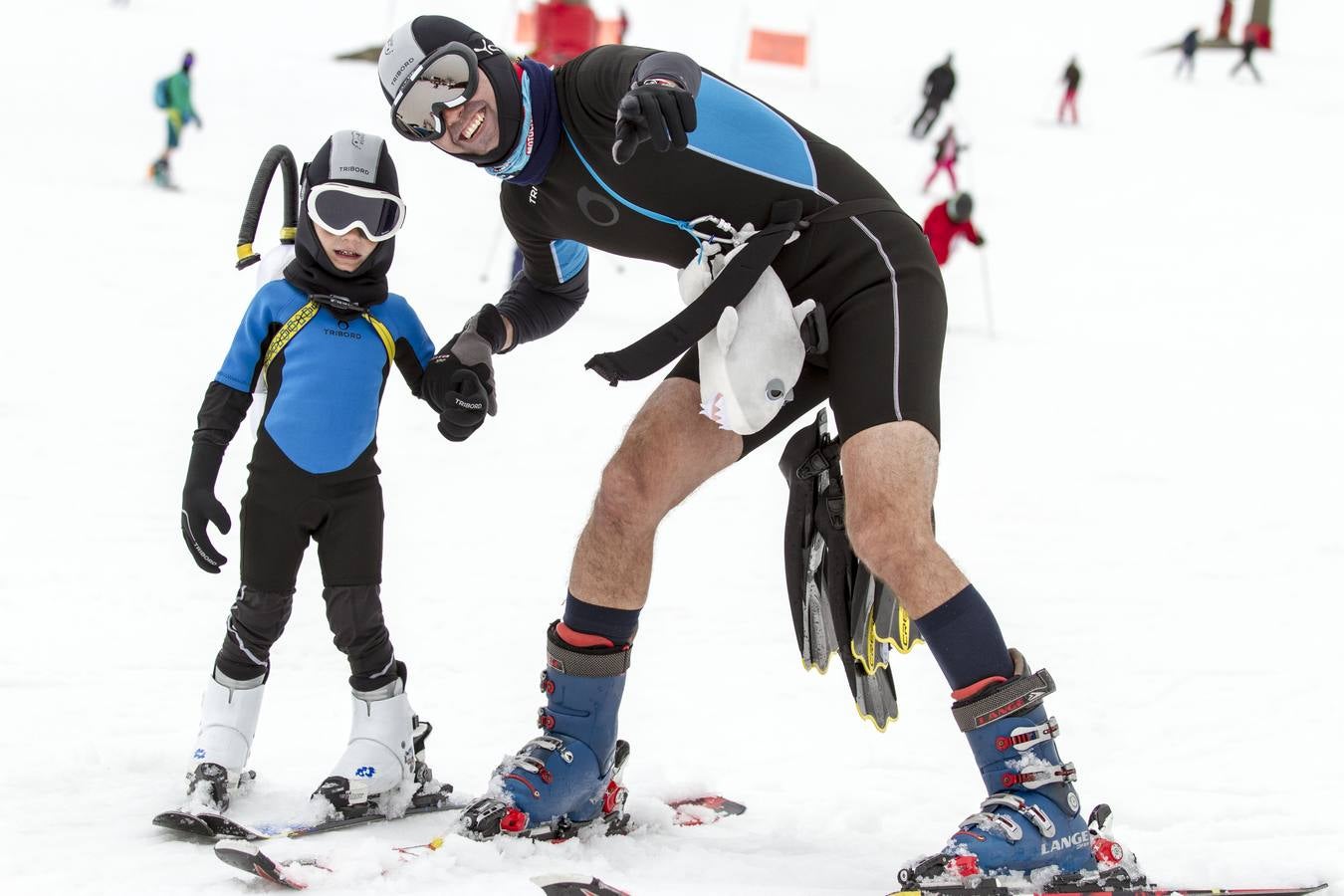 ¿Quién dijo frío? ¡En bañador por la Sierra!