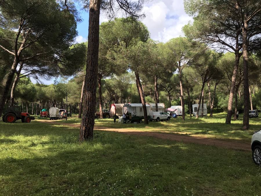 Al Rocío desde Jaén con la lluvia como compañía