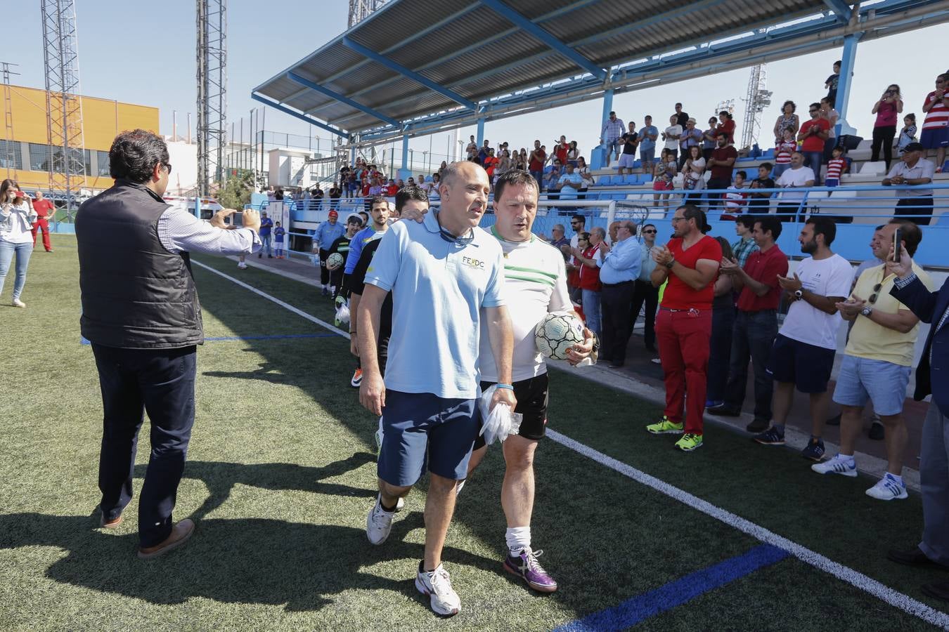 Lección magistral de la Selección Española de fútbol para ciegos en Maracena