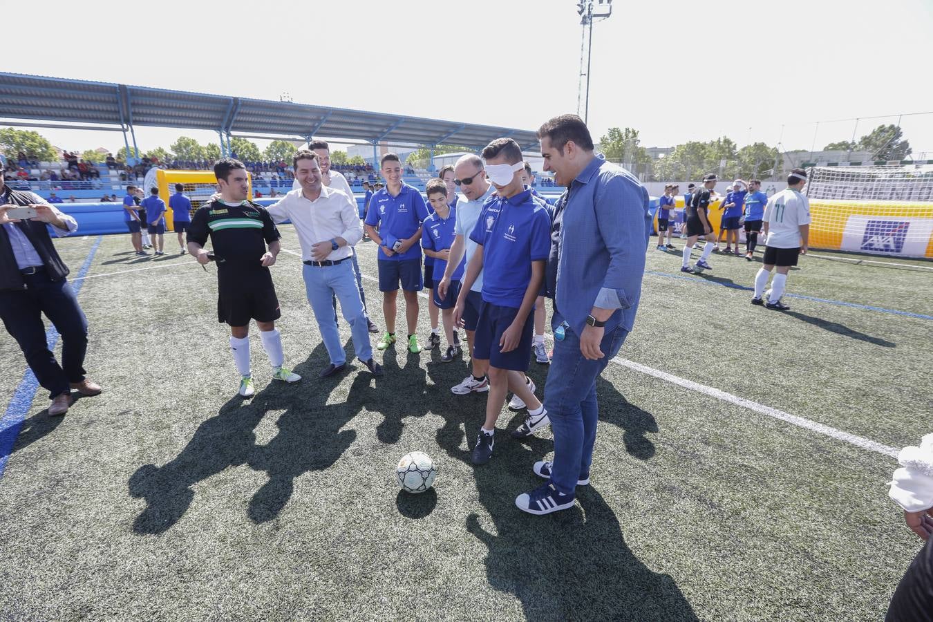 Lección magistral de la Selección Española de fútbol para ciegos en Maracena