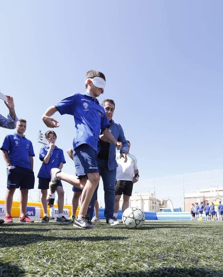 Lección magistral de la Selección Española de fútbol para ciegos en Maracena