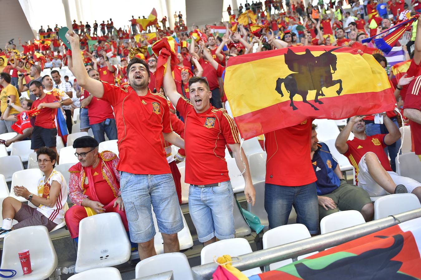 Los croatas controlados, los españoles animados