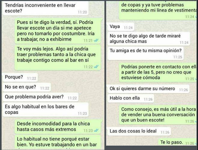 Escándalo por el bar que busca camareras &quot;con escote, muy jóvenes y muy majas&quot;