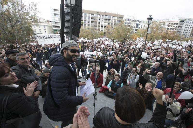Granada en la calle &quot;por dos hospitales completos&quot;