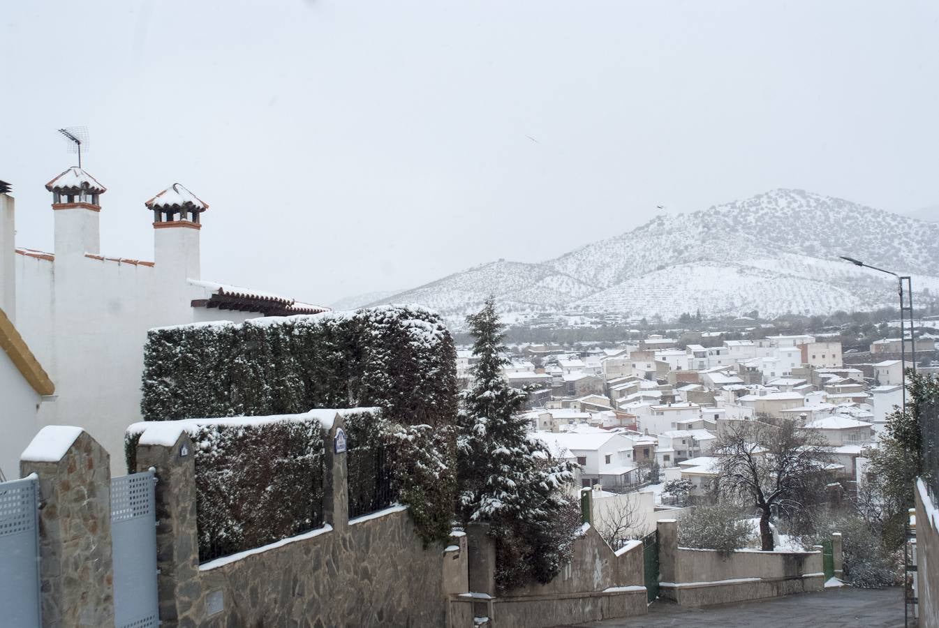 Nieve en la Comarca de Guadix