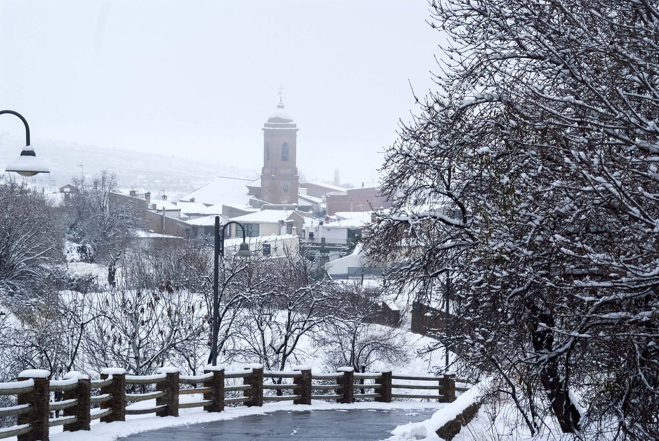 Nieve en la Comarca de Guadix