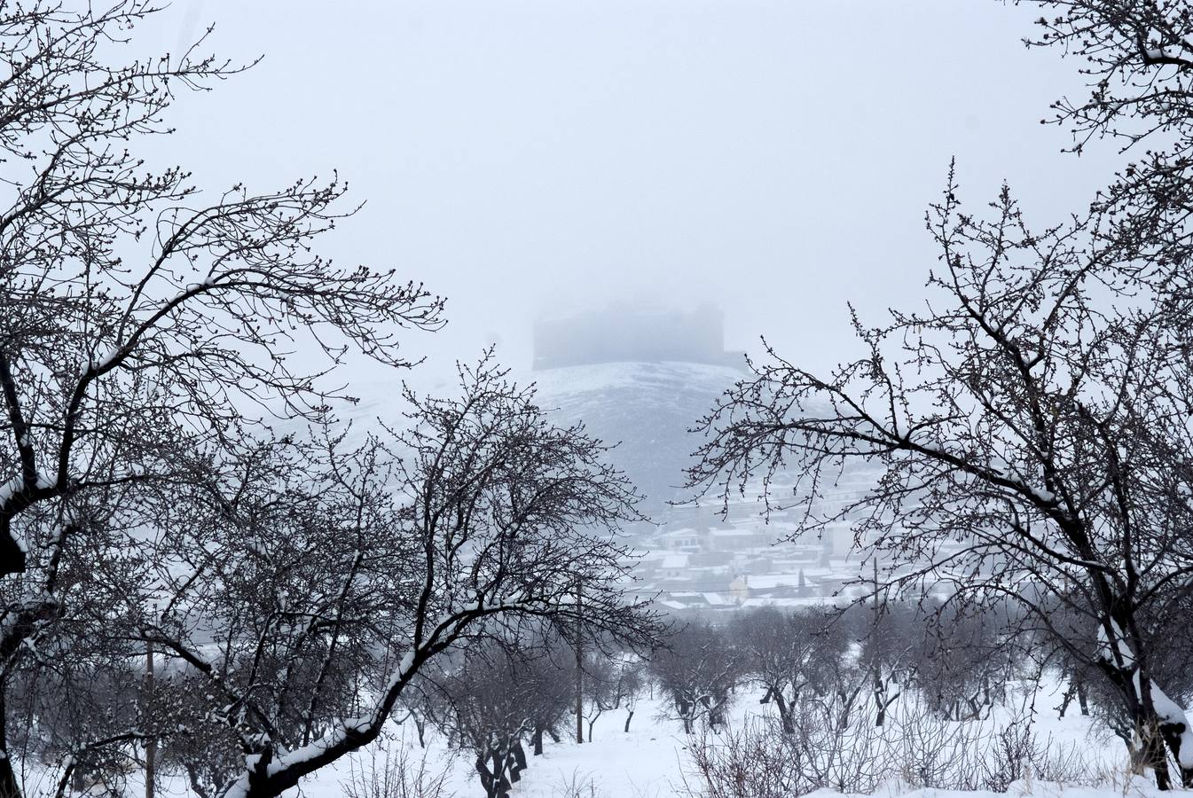 Nieve en la Comarca de Guadix