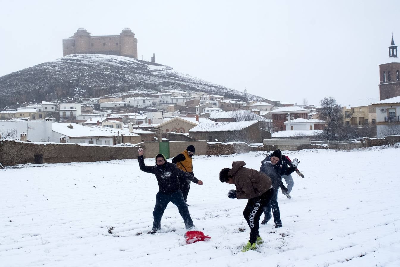 Nieve en la Comarca de Guadix