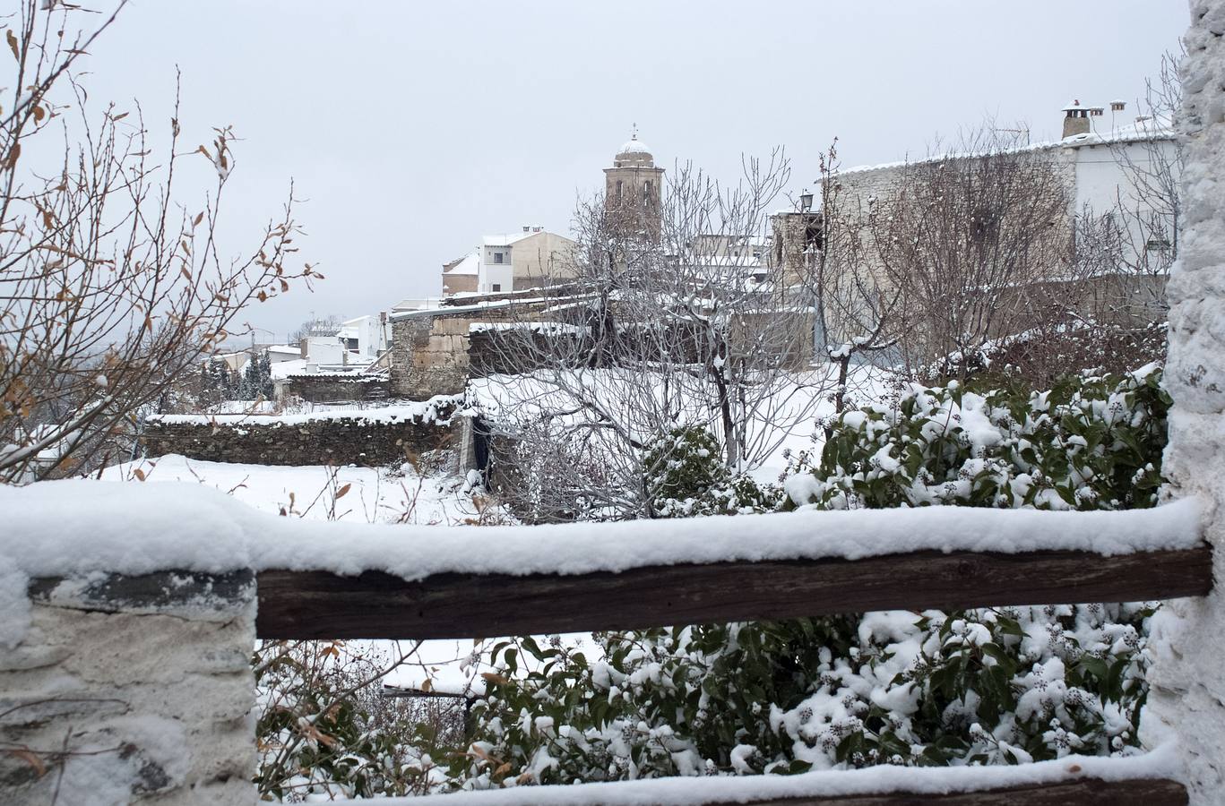 Nieve en la Comarca de Guadix