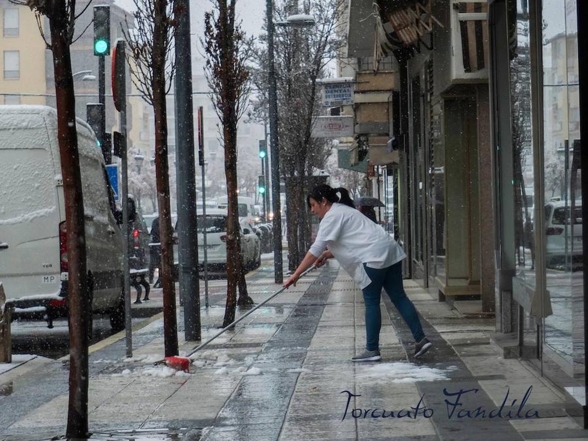 La comarca de Guadix queda cubierta de nieve