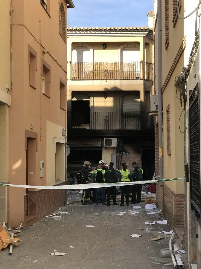 Explosión en una carnicería de Dúrcal