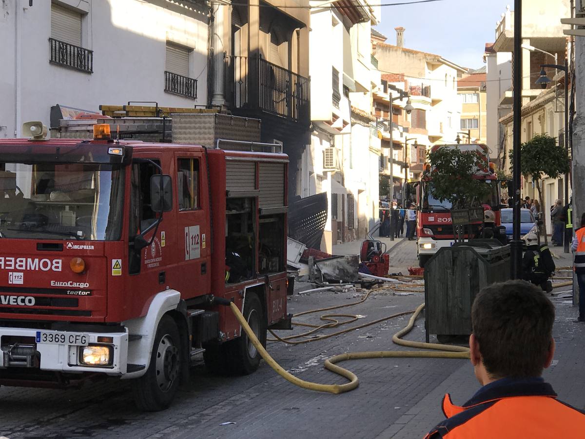 Explosión en una carnicería de Dúrcal