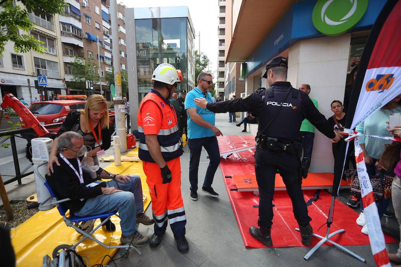 Simulacro de incendio en el metro de Granada