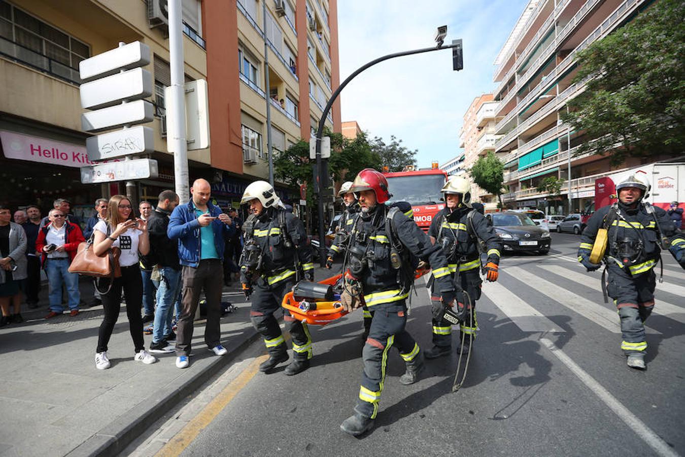 Simulacro de incendio en el metro de Granada