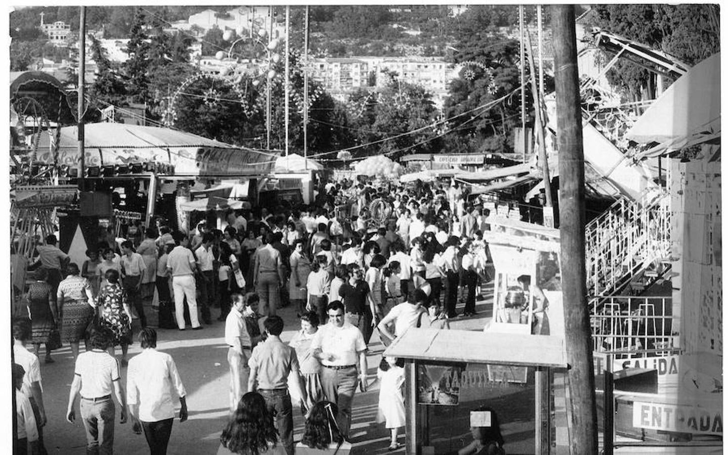 Así era la feria del Corpus en el centro de Granada