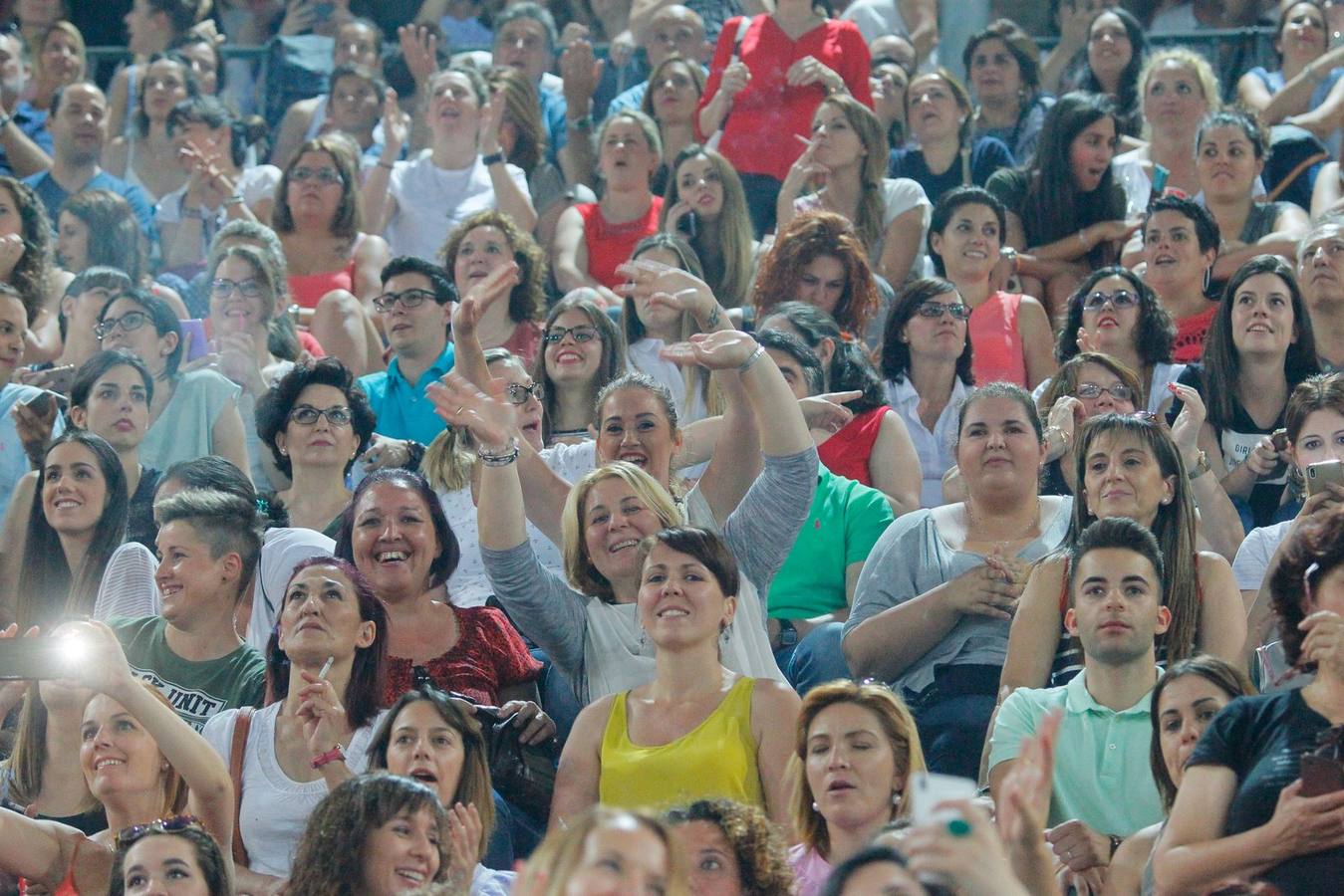 El mejor ambiente en el concierto de Ricky Martin en Granada