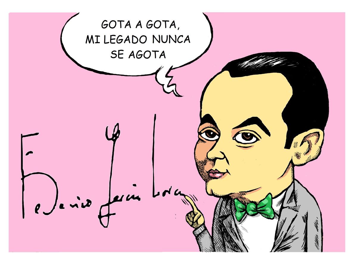 Seis romances o un soneto, una conferencia o dos, ... tres dibujos, un boceto. ¡Que llegue al Centro! ¡Por Dios! ¡De Lorca un pequeño objeto!