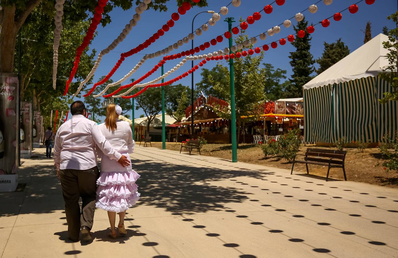 Ambiente del lunes en el Corpus