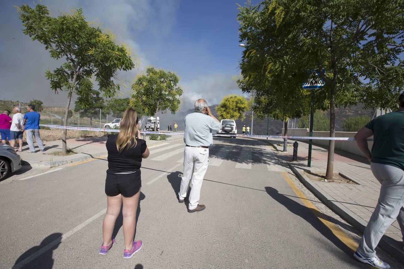 Las imágenes del incendio en el barranco de San Jerónimo