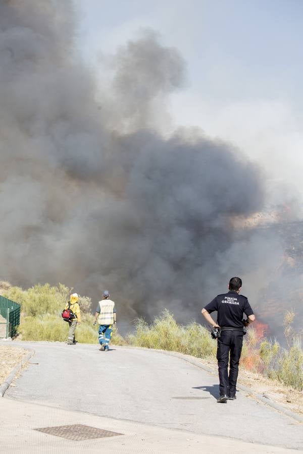 Las imágenes del incendio en el barranco de San Jerónimo