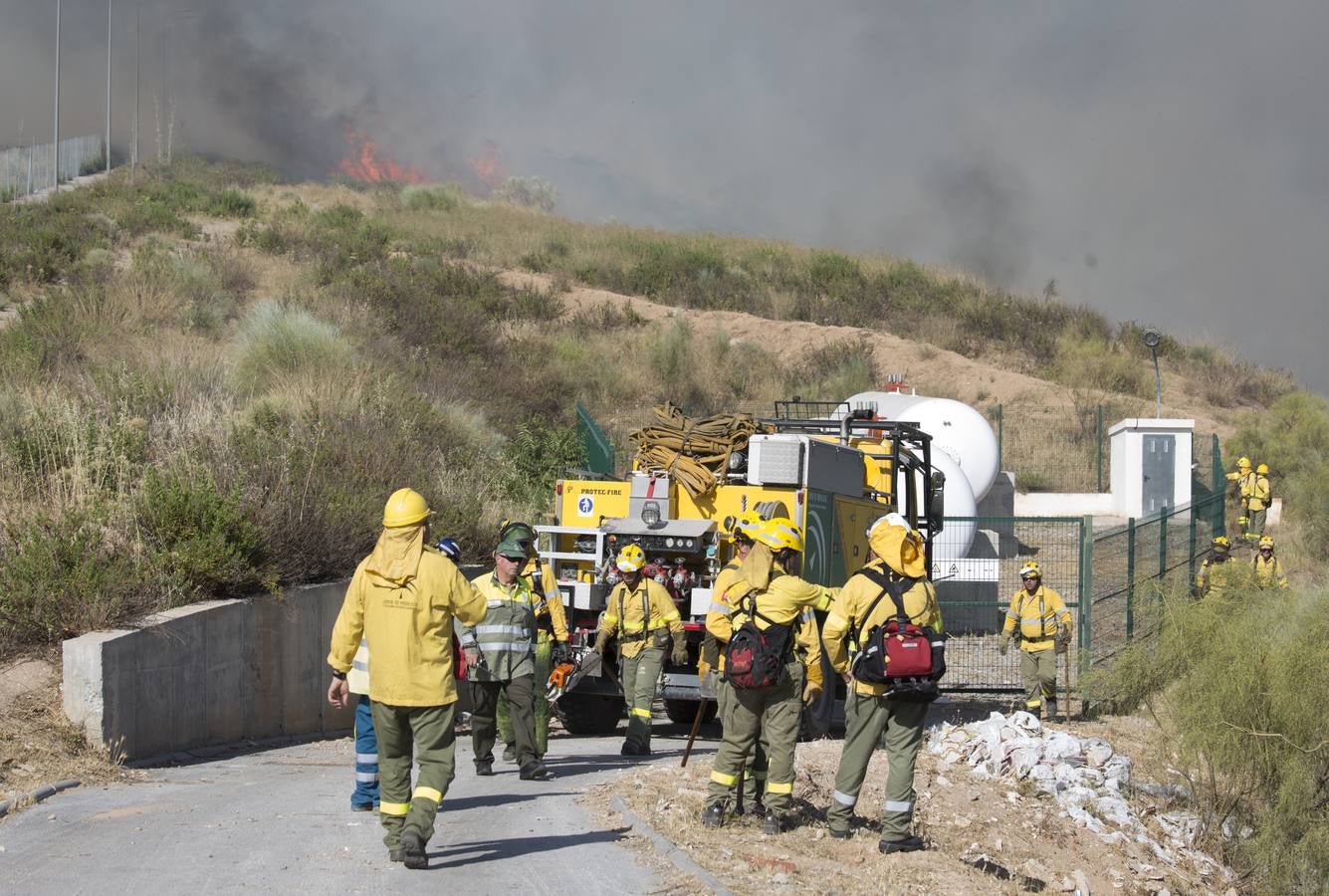 Las imágenes del incendio en el barranco de San Jerónimo