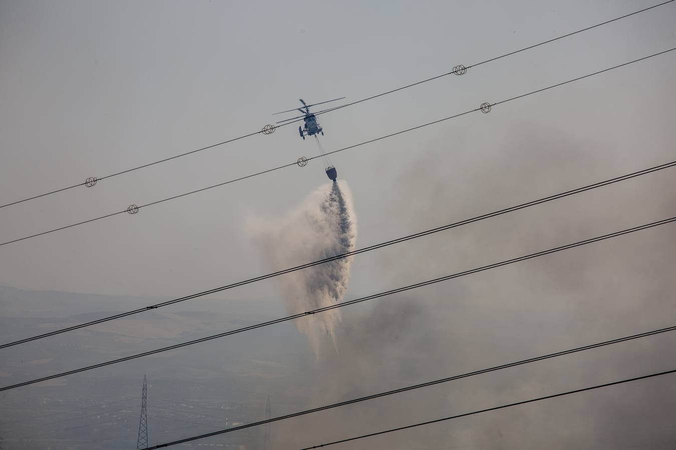 Las imágenes del incendio en el barranco de San Jerónimo
