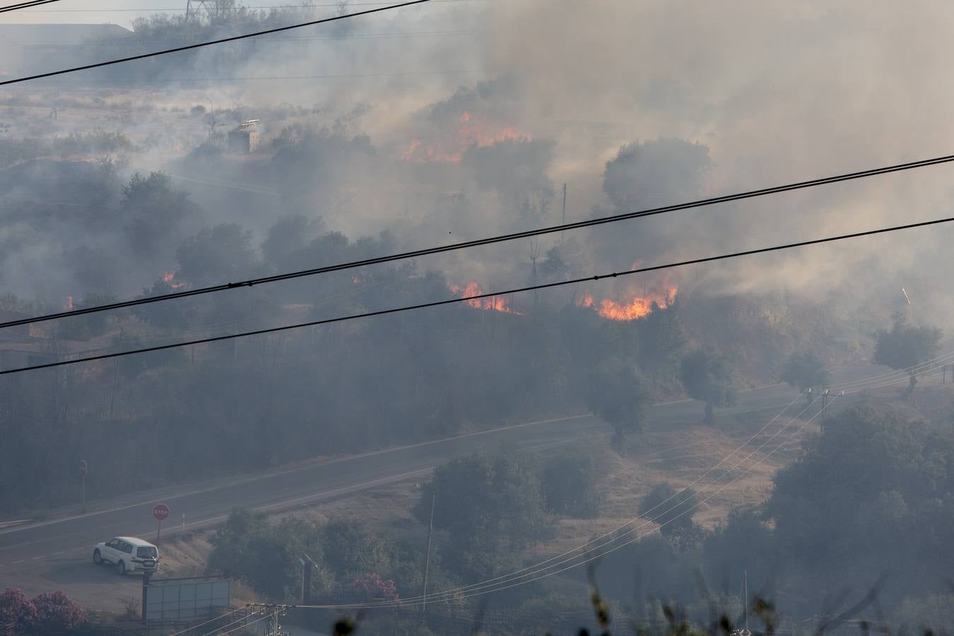 Las imágenes del incendio en el barranco de San Jerónimo