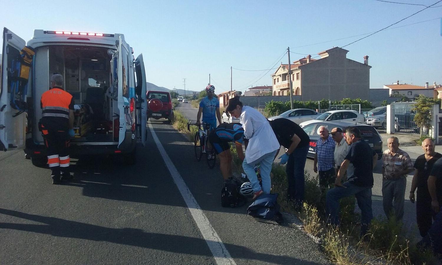 Herido un ciclista atropellado en la carretera que une Dúrcal y Nigüelas