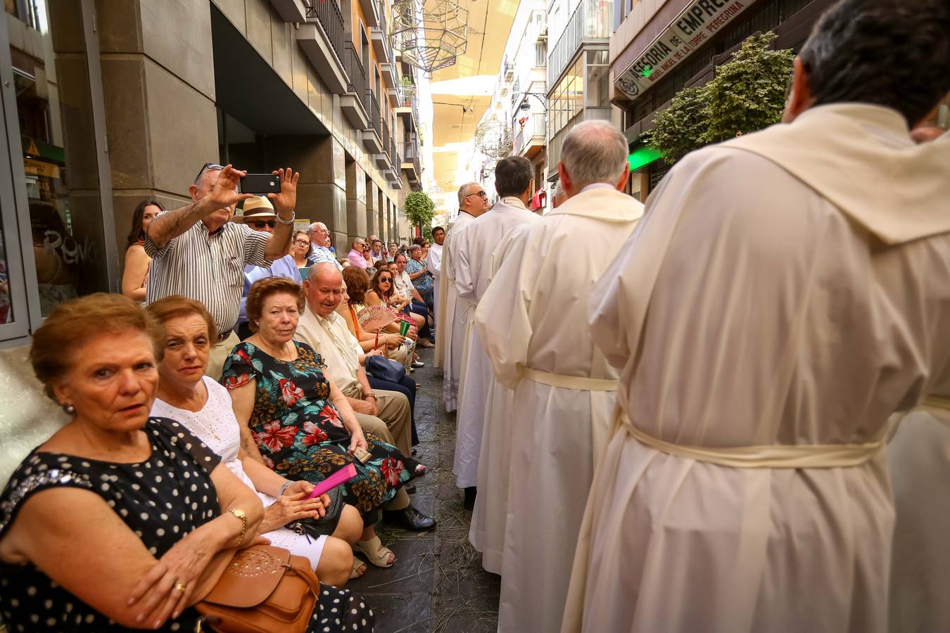 Ambiente durante la procesión del Corpus