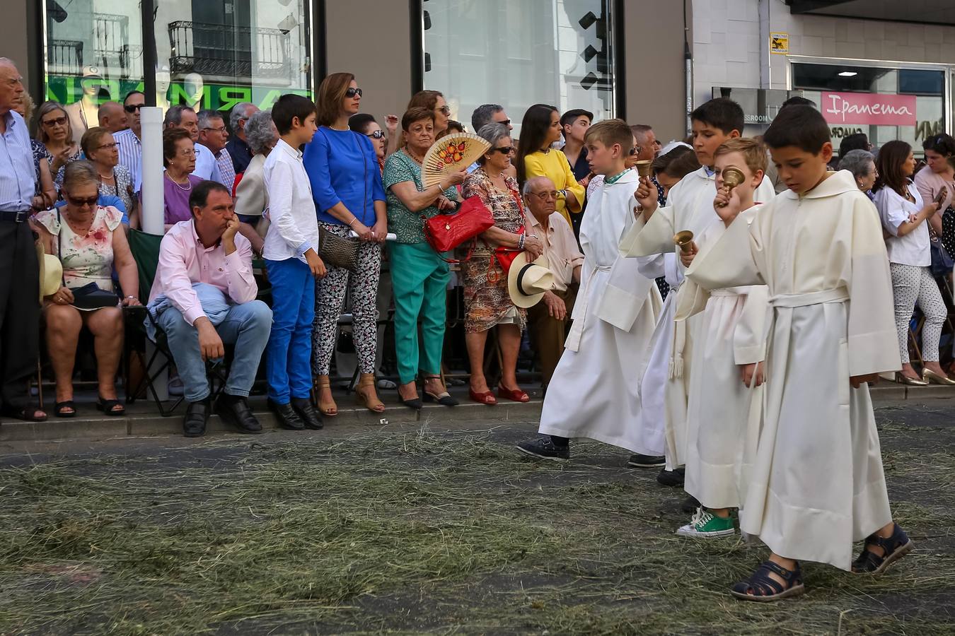 Ambiente durante la procesión del Corpus