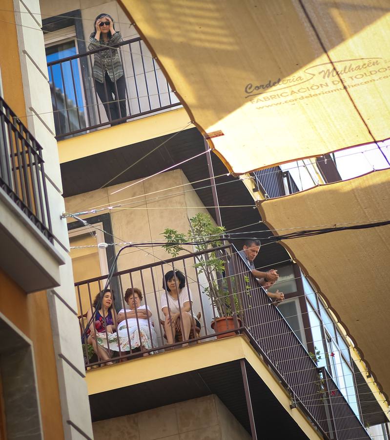 Ambiente durante la procesión del Corpus