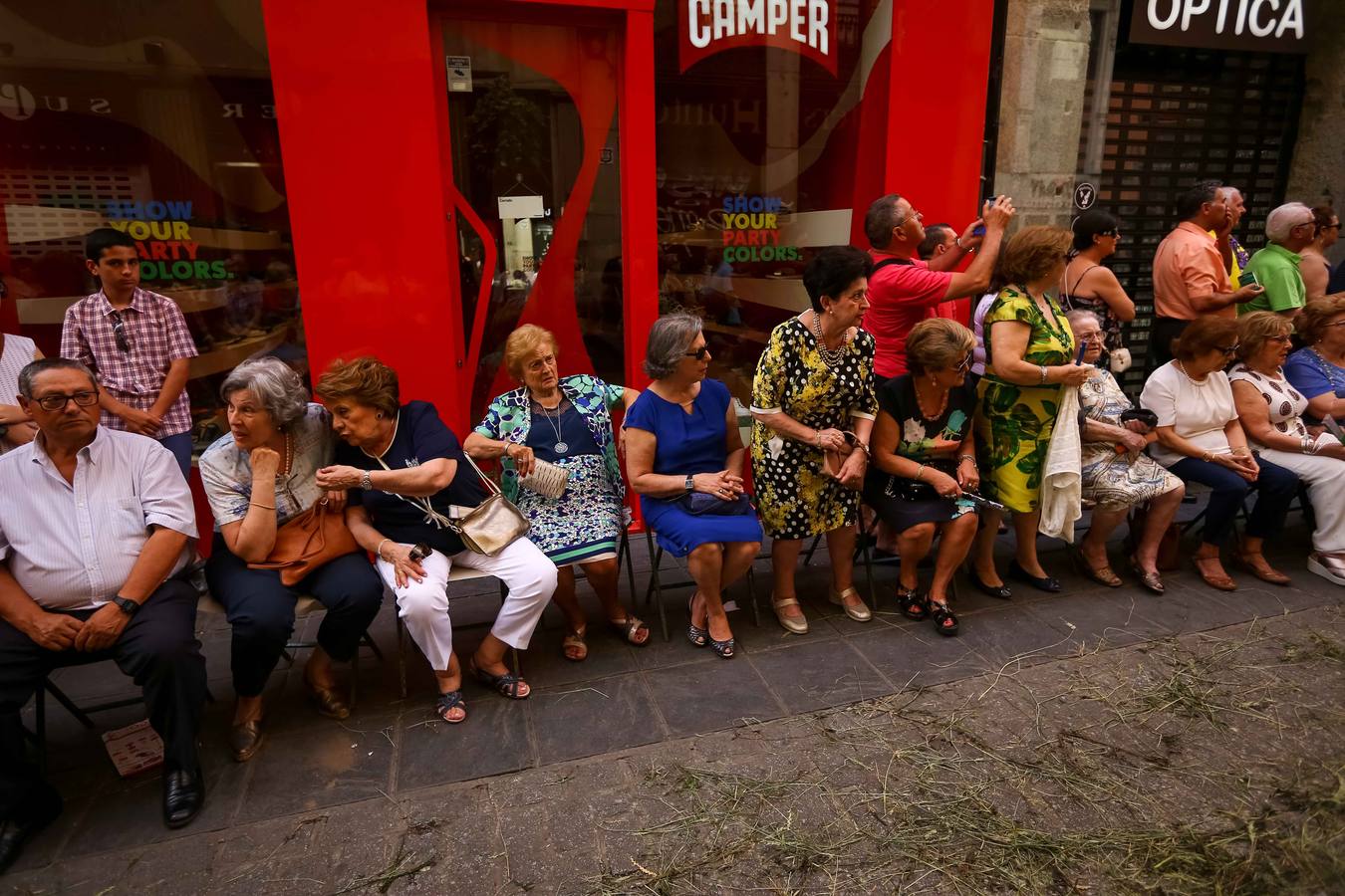 Ambiente durante la procesión del Corpus