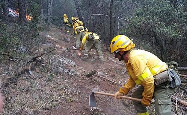 Incendio en Segura de la Sierra