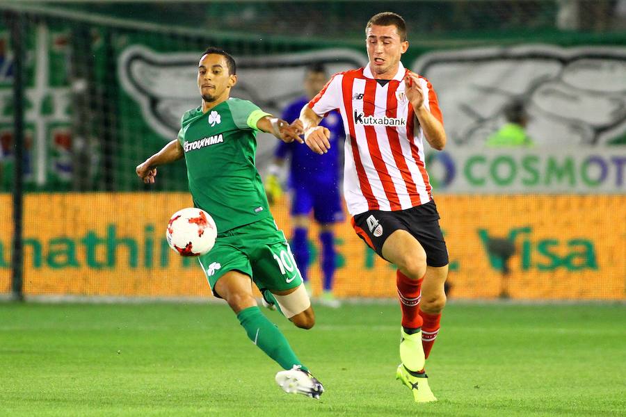 El equipo de Ziganda consiguió derrotar al Panathinaikos gracias a los tres goles que anotó en poco más de cinco minutos.