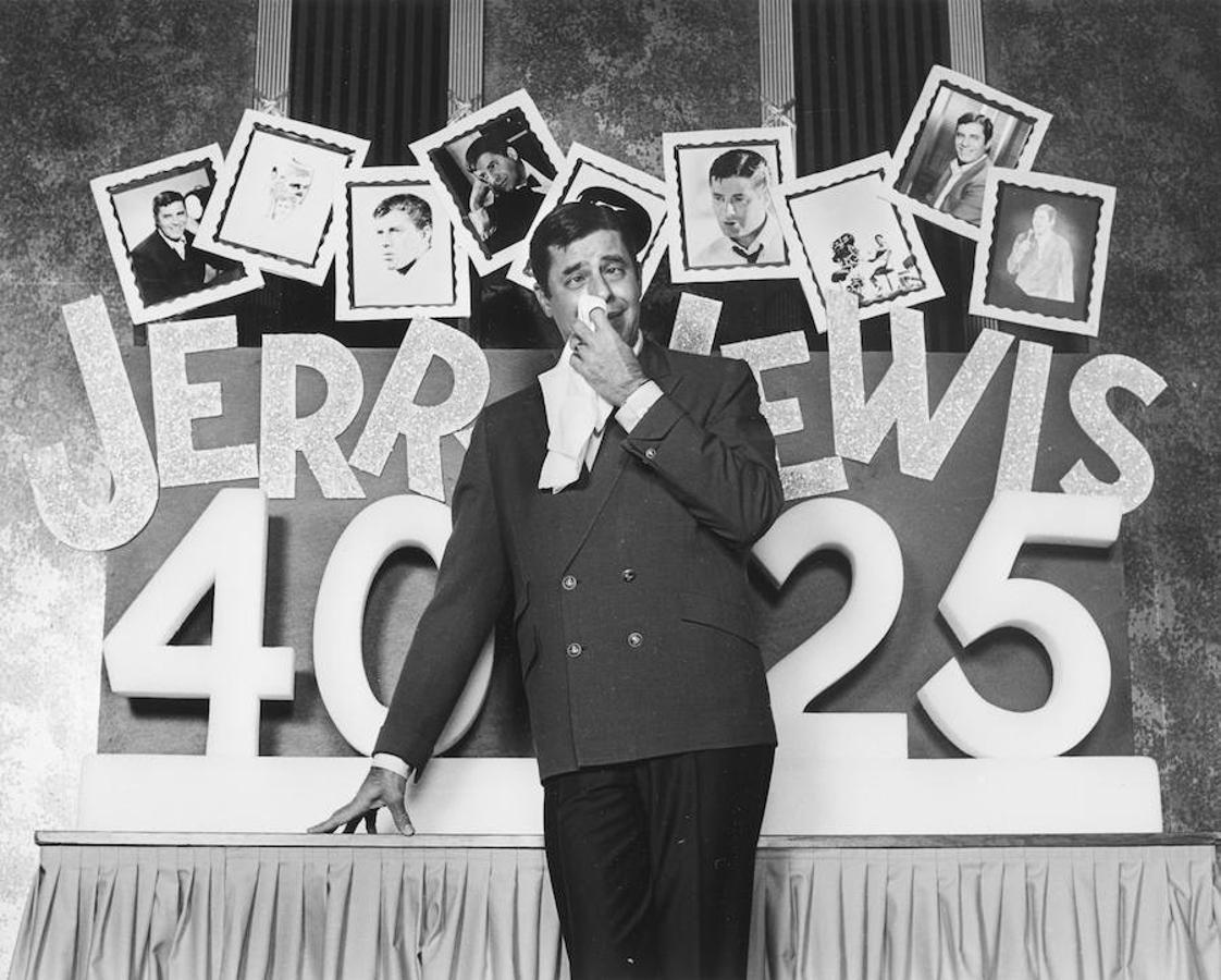 Jerry Lewis trabajó 40 años en Caesars Palace en Las Vegas, 1972.