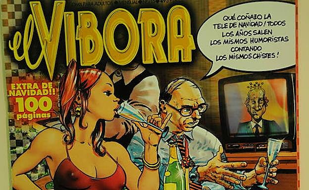 Un ejemplar de 'El Víbora', donde dibujó Roger Subirachs.