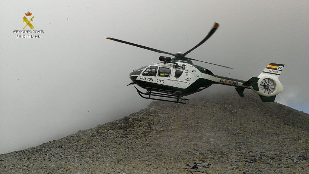 La Guardia Civil tuvo que realizar 6 vuelos para poder poner a salvo a 18 montañeros 