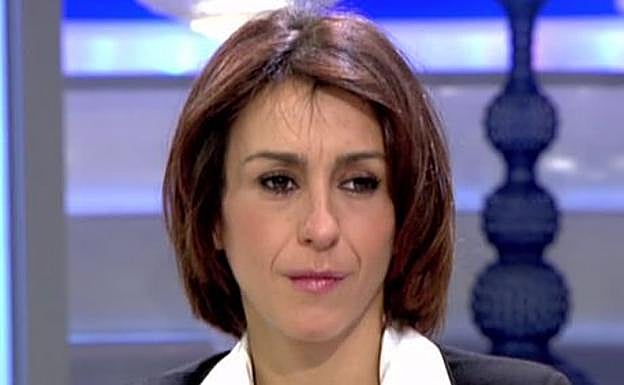Juana Rivas, durante la entrevista con Ana Rosa Quintana. 