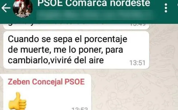 Los 'whatsapps' de un concejal del PSOE desatan la polémica: «Yo a follar con empleadas que pongo y enchufo yo»