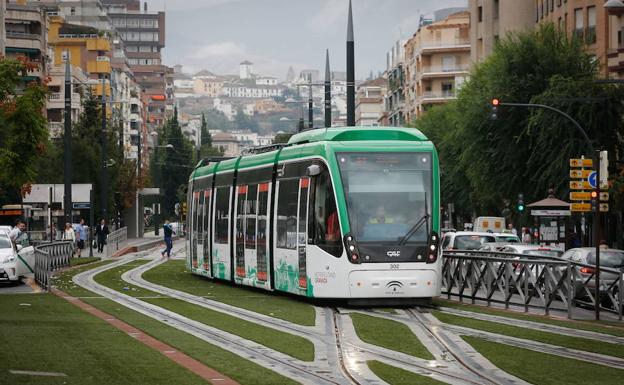 Pruebas del metro en Granada.