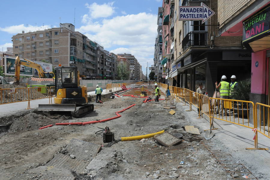 El tramo entre Camino de Ronda y Recogidas, uno de los más afectados por la infraestructura metropolitana. Aquí, en junio de 2010.