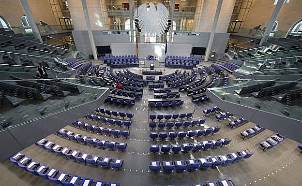El Parlamento alemán previo a la sesión constituyente tras las elecciones de 2013.