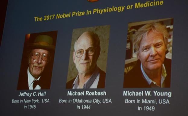 Los ganadores del Nobel de Medicina.
