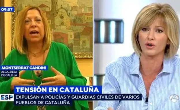 Las lágrimas de Susanna Griso en pleno directo al enfrentarse a una alcaldesa de Cataluña
