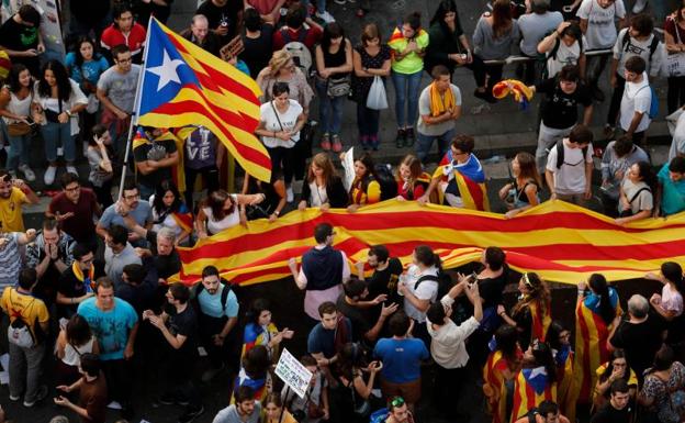 Manifestación en Barcelona.