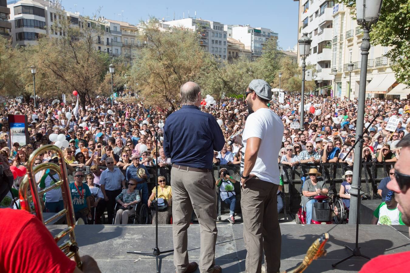 Miles de personas piden en Granada una mejor Sanidad