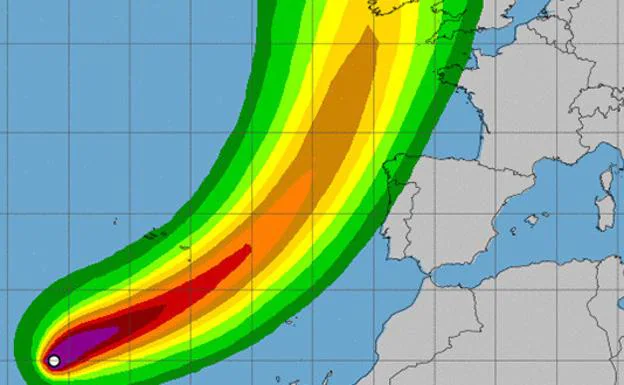 El cambio de tiempo que llega mañana a Andalucía como consecuencia del huracán Ofelia