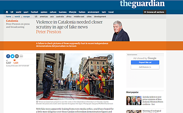 Artículo de opinión del exdirector de The Guardian.