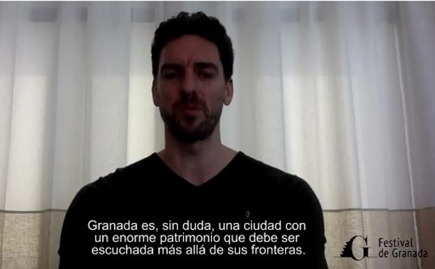 Pau Gasol se vuelca con el Festival de Música y Danza de Granada
